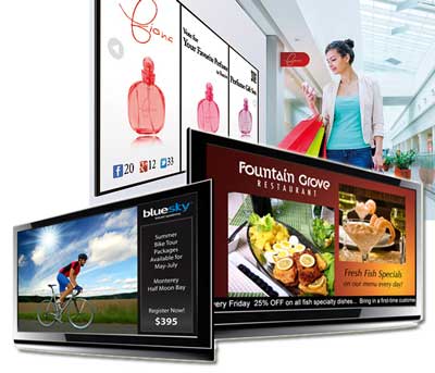 digital signage presentation display